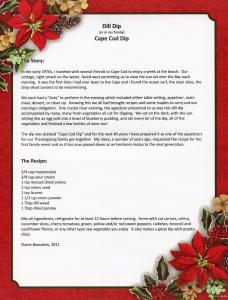 Elaine McIntyre Beaudoin's Dill Dip Elaine McIntyre Beaudoin's Dill Dip